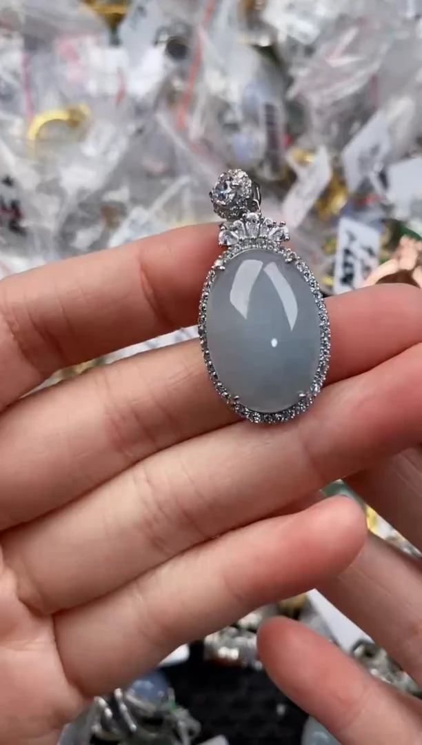 银S925镶嵌戒指翡翠777                4