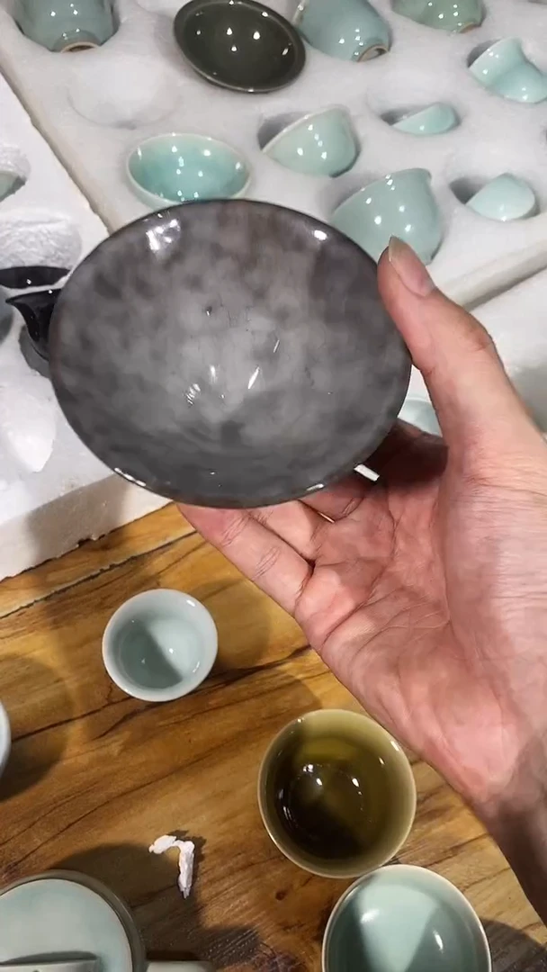 【山隐青瓷】龙窑柴烧杯子微瑕