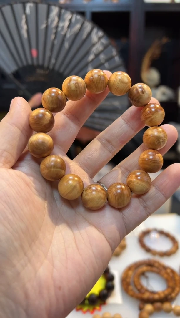 崖柏1.5龙胆闪电圆珠单圈太行无备珠