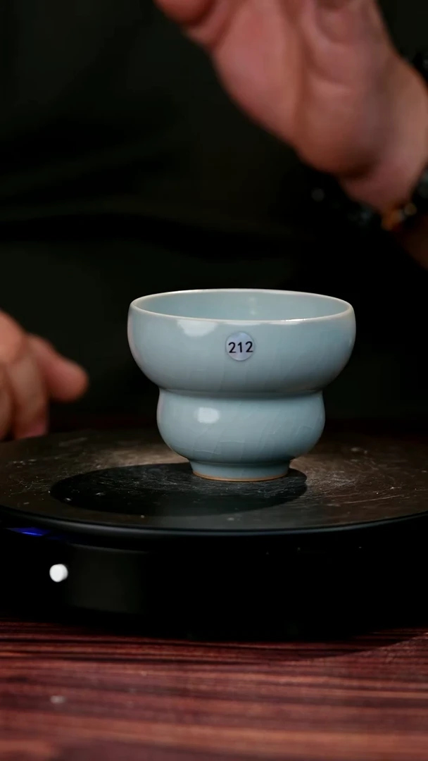 212#曹帅鹏一级品原矿汝瓷福禄杯