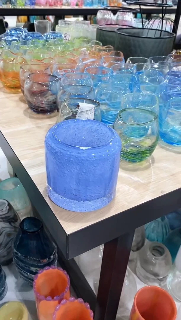 慕忆家手作琉璃花瓶微瑕