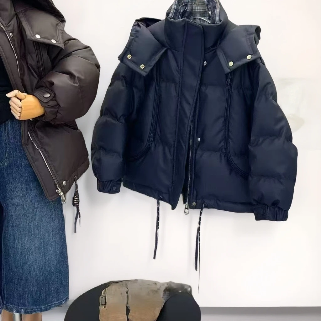 25冬款藏青色小羊皮羽绒服88201韩版儿童时尚潮流百搭休闲个性