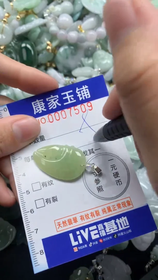 颈饰未镶嵌翡翠7509