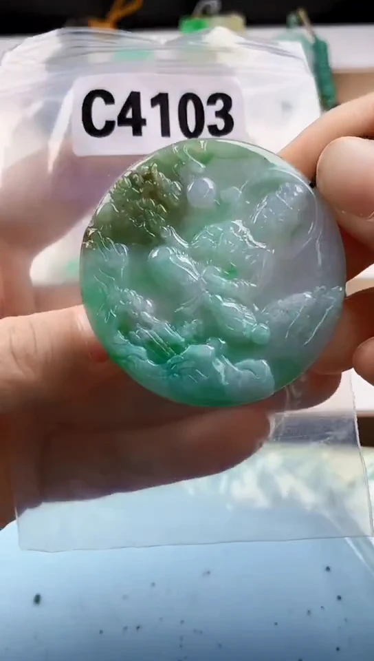 翡翠未镶嵌颈饰天然翡翠吊坠挂件