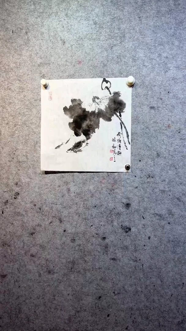 国画一**道张自学水墨国画11