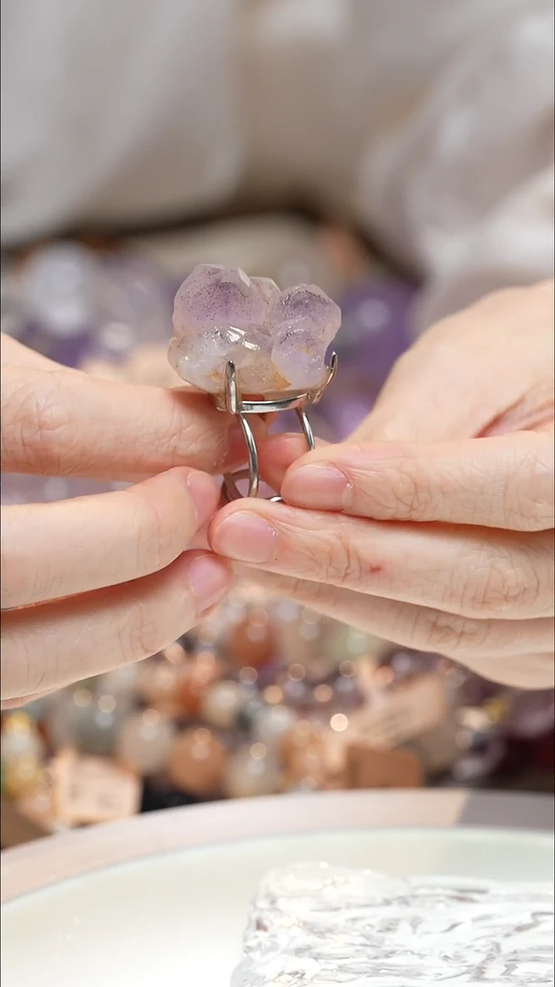 未镶嵌戒指水晶紫水晶戒指·DD0025AU08L113