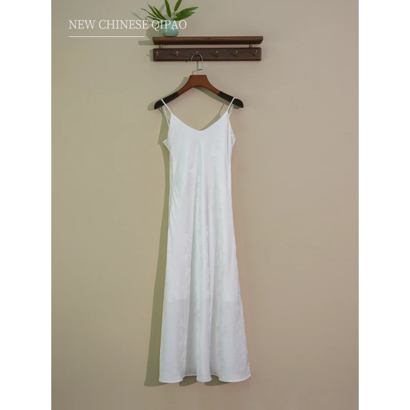 GZ白月光#夏季内搭外穿百搭气质时尚简约吊带裙少女古风春夏白色