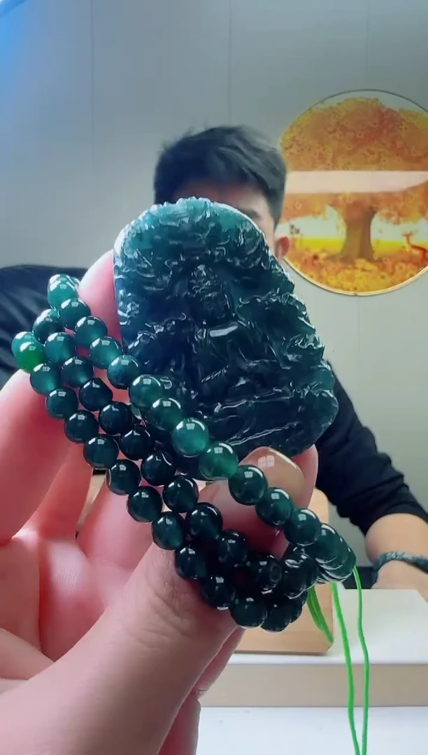 颈饰未镶嵌翡翠天然A货翡翠  多样性随机发其一