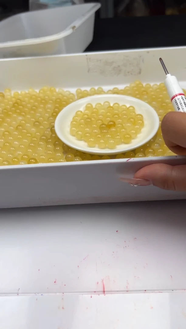 未镶嵌颈饰碧玺w2938金丝雀碧玺10mm*20颗