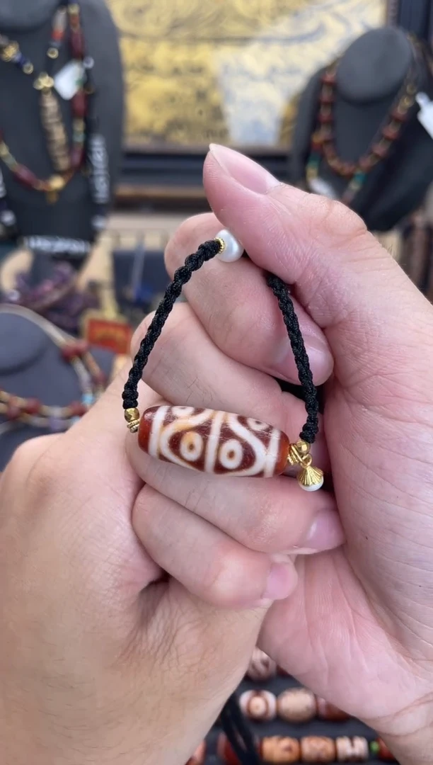 玛瑙/玉髓颈饰未镶嵌金蟾5 a水纹八眼锁骨链