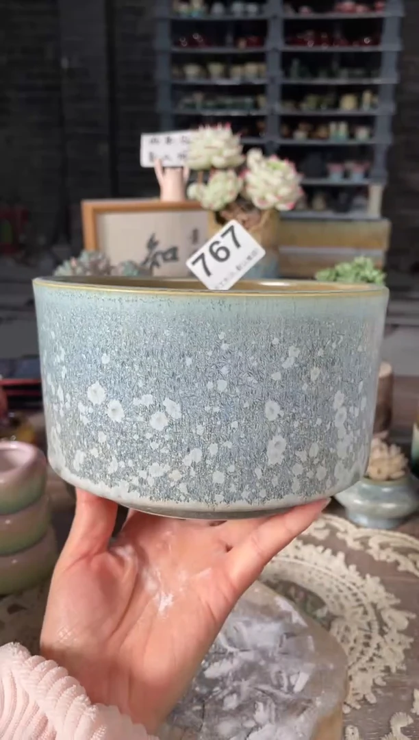 瓷片767知木小芳花盆