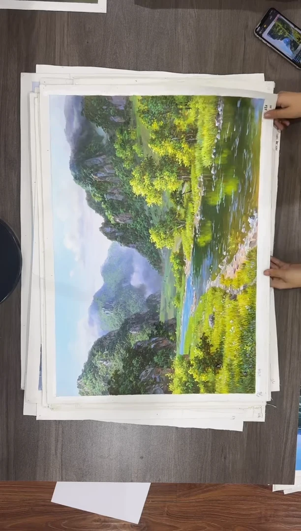 油画【137号】约50*70cm丨朝鲜原创纯手绘孤品油画丨顺丰包邮