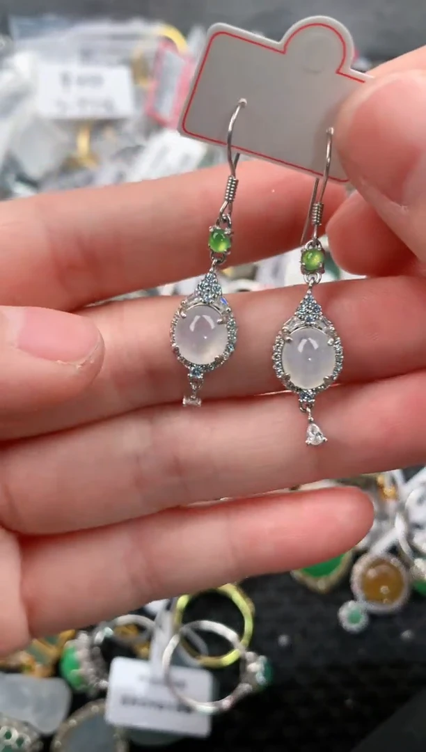 银S925镶嵌戒指翡翠333---3