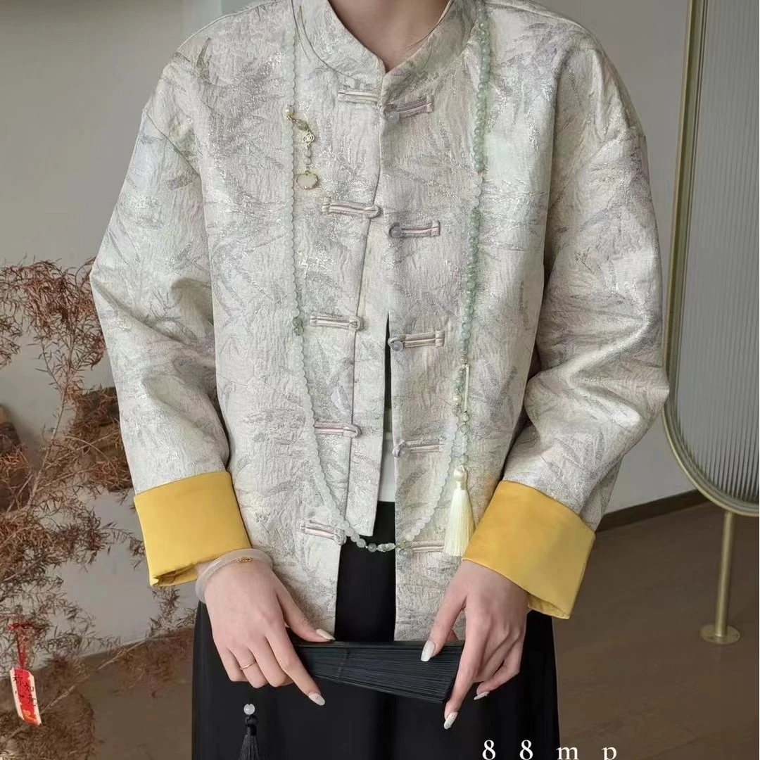 新中式设计感复古国风外套女2025春新款高级感小香风短款唐装上衣