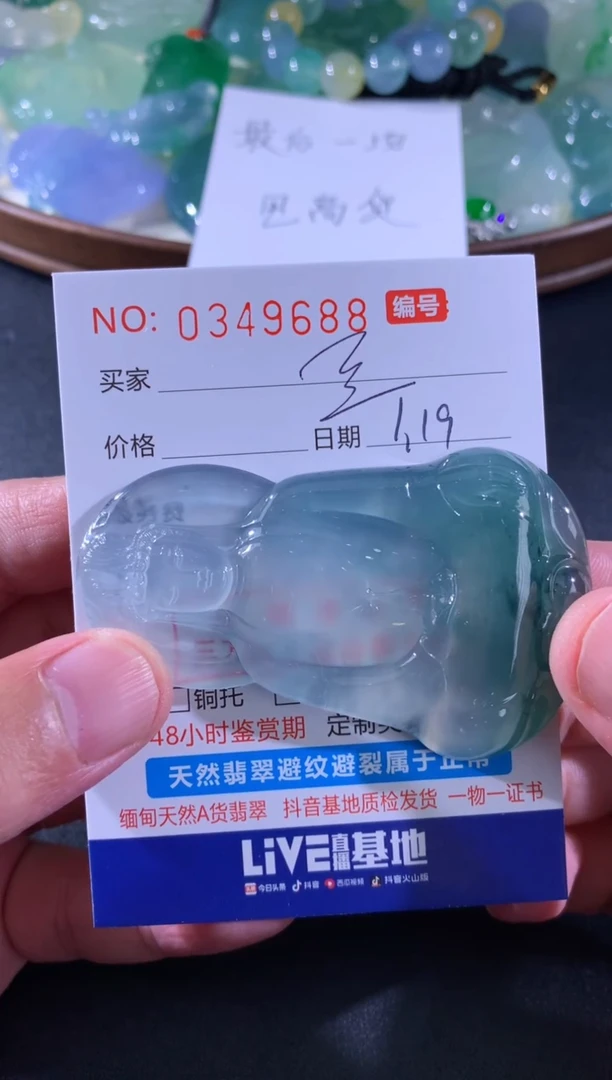 【闪购商品】翡翠颈饰未镶嵌豆二