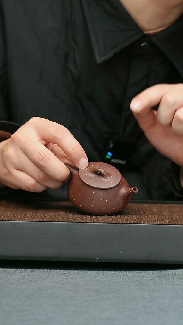 【闪购商品】紫砂茶壶五堂 椭圆石瓢