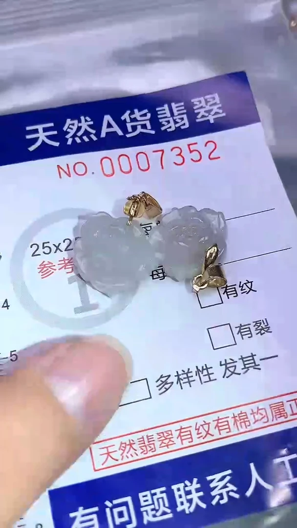 翡翠未镶嵌吊坠(不含链)1