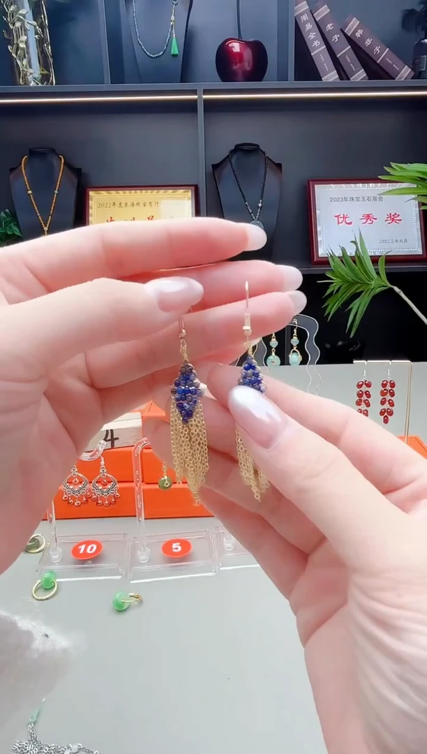 未镶嵌青金石耳饰S11