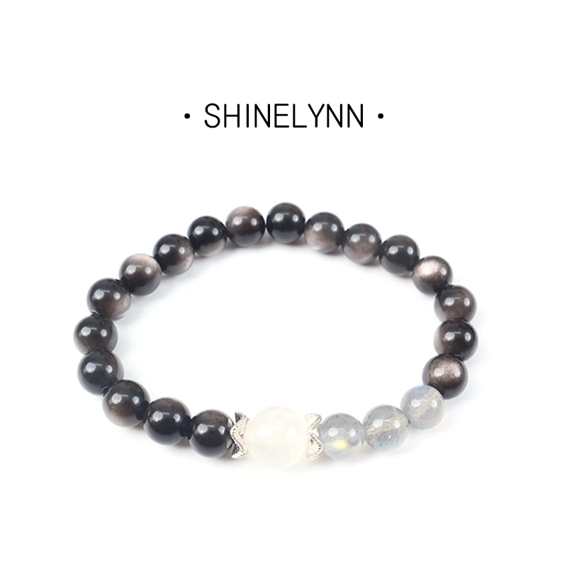 禧临Shinelynn/【银月叙】银曜石+月光石气质时尚单品防小人安抚