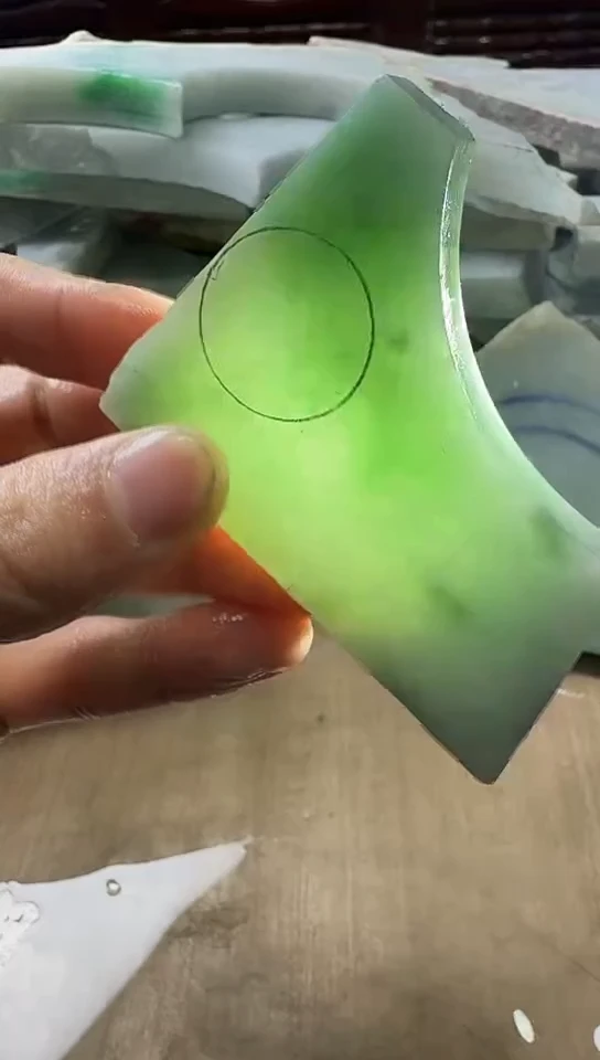 裸石翡翠天然翡翠A货花349