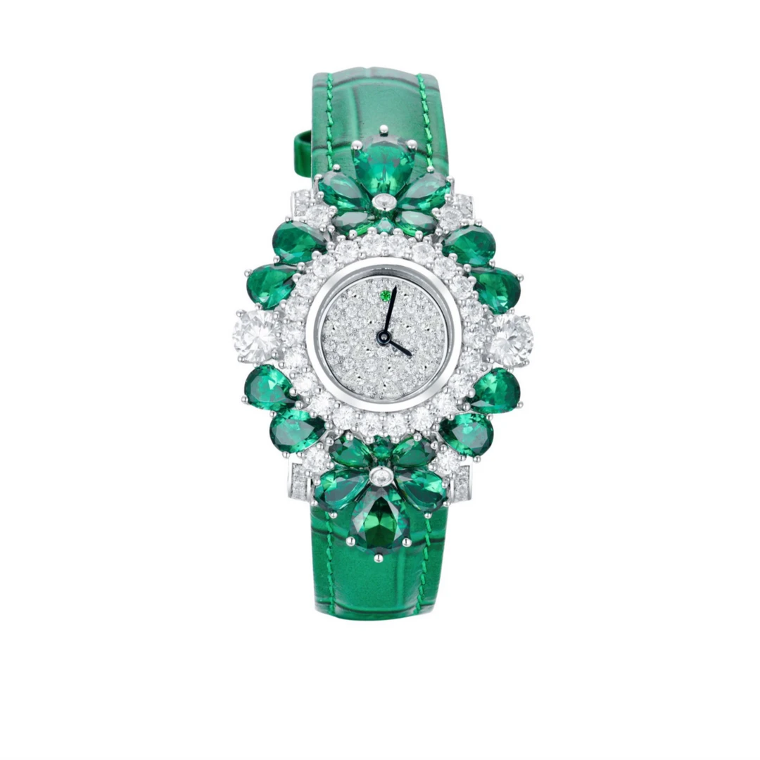 【大D】“绿精灵”奢华女士珠宝腕表