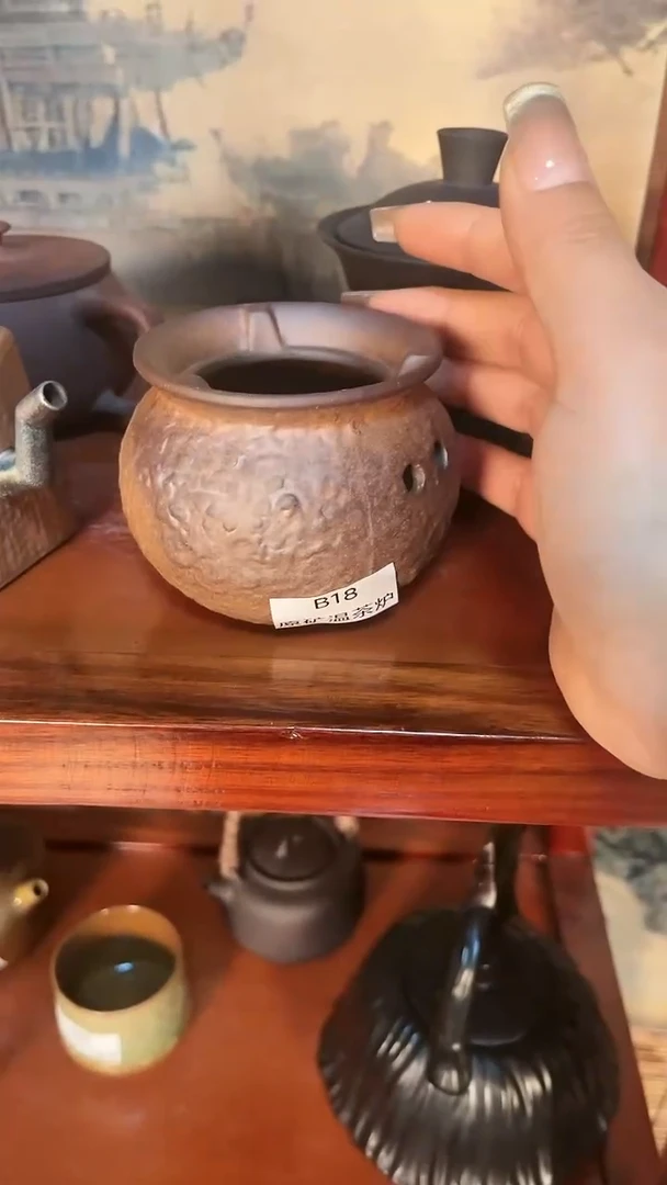【闪购商品】B18原矿温茶炉全手老岩泥
