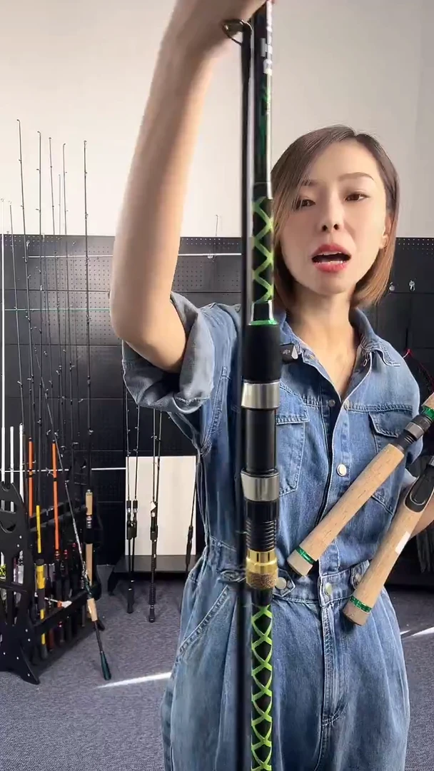 2.7m碳素（瑕疵杆没有售后 介意勿拍）SURF绿色2.7米直柄