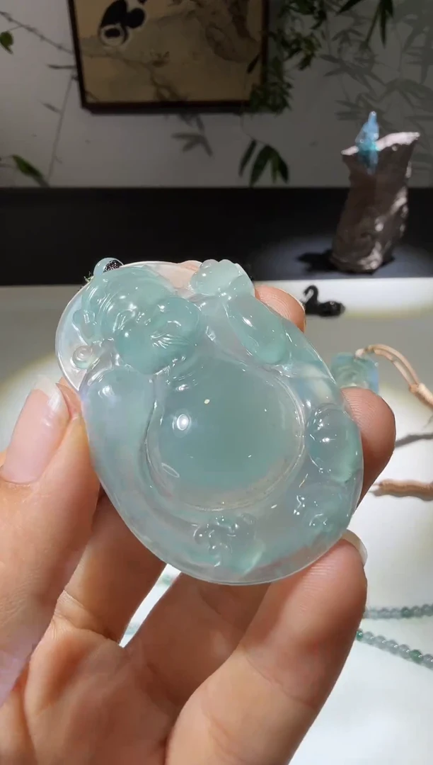 吊坠(不含链)未镶嵌翡翠财神