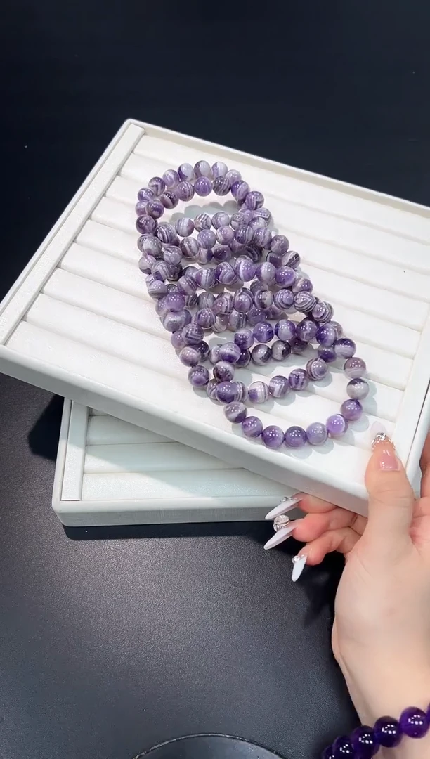 水晶手链未镶嵌32f多样性发其一【1条】默认微瑕11mm