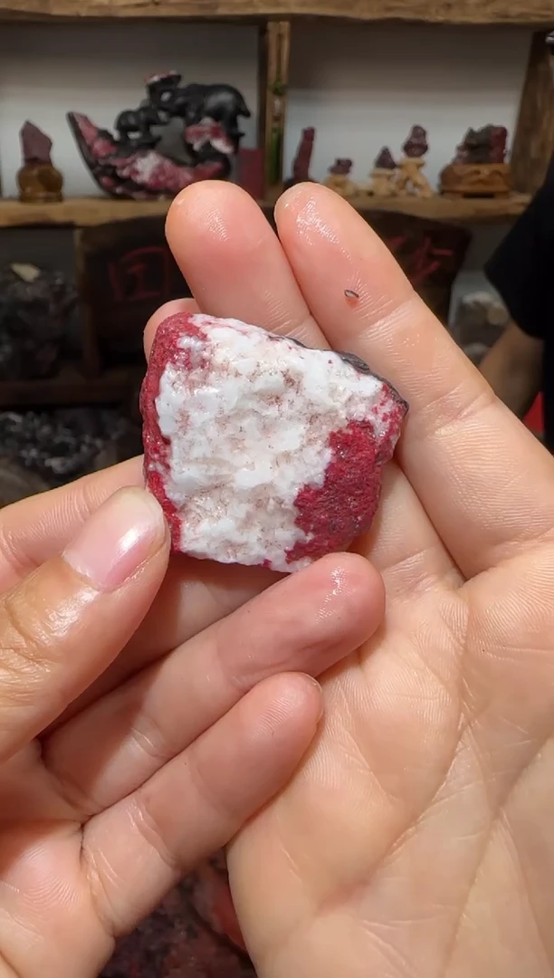 天然辰砂朱砂毛矿石19