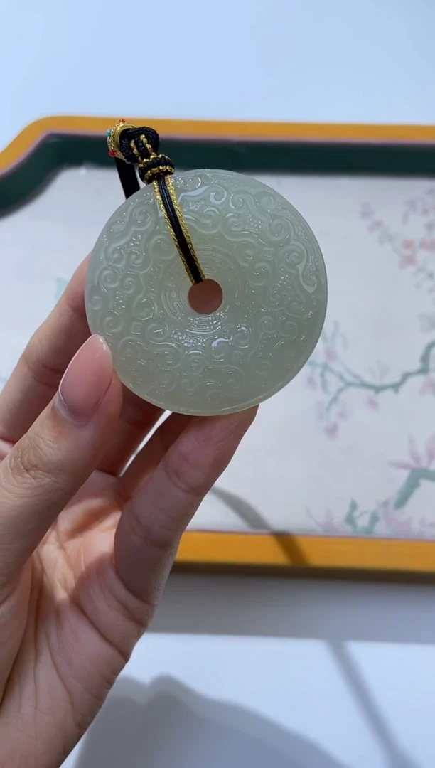 颈饰未镶嵌和田玉怀****g 376859/和田玉平安扣  多样性一件发