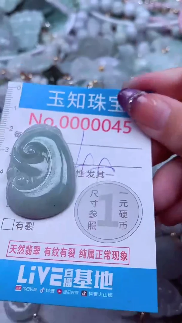 翡翠未镶嵌吊坠(不含链)45
