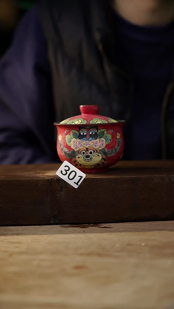 瓷片设计师手作！！！落单设计师福利！！盖碗