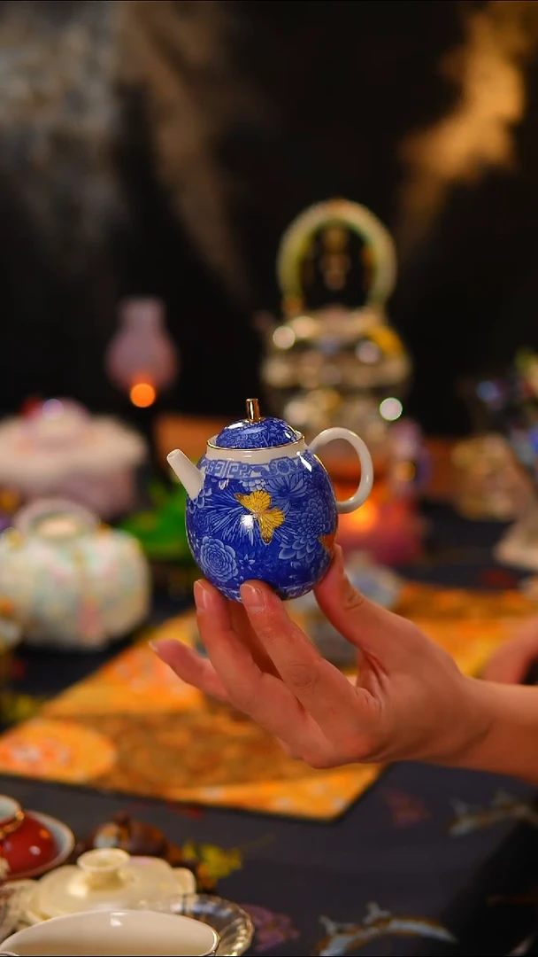 002蝶恋花龙蛋壶