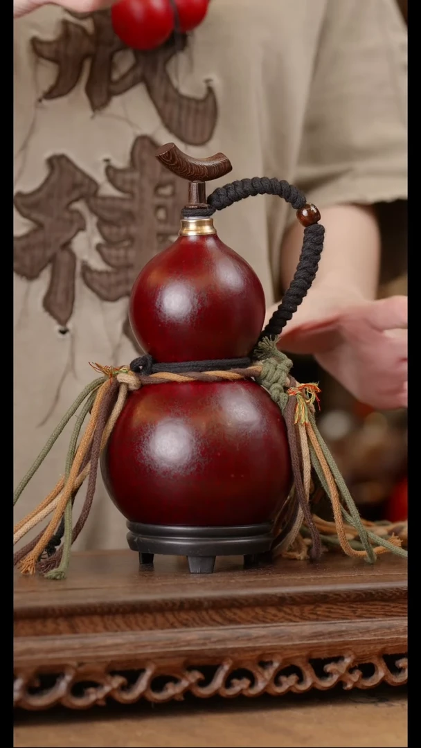 126号精品天然大漆酒葫芦一物一拍~