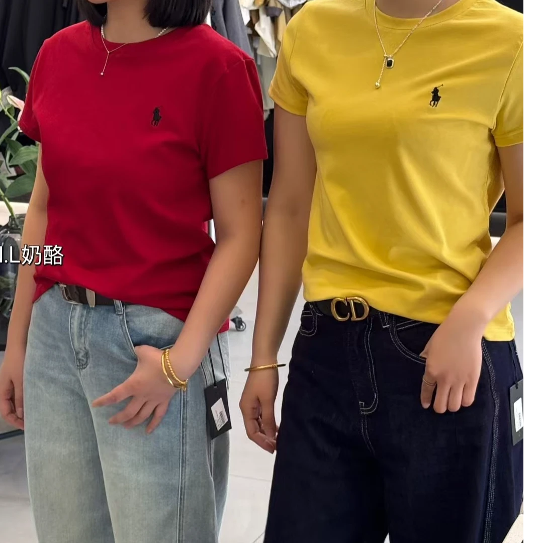 【N.L奶酪】纯色显瘦时尚百搭新款潮流圆领T恤纯棉休闲半袖修身夏季
