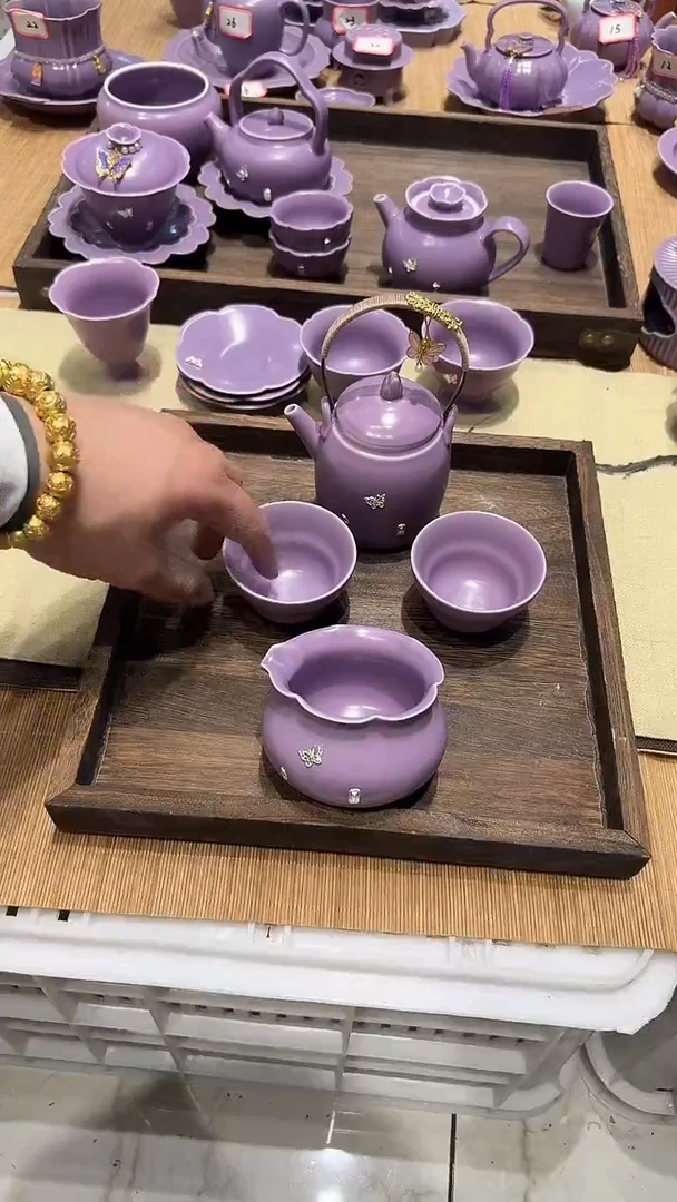 瓷片正品茶具套组 【带滴溜 】【无礼盒】