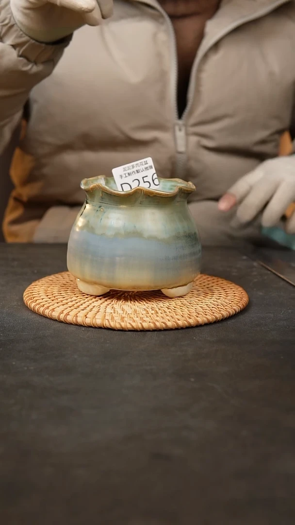 【闪购商品】瓷片泥泥陶瓷花盆