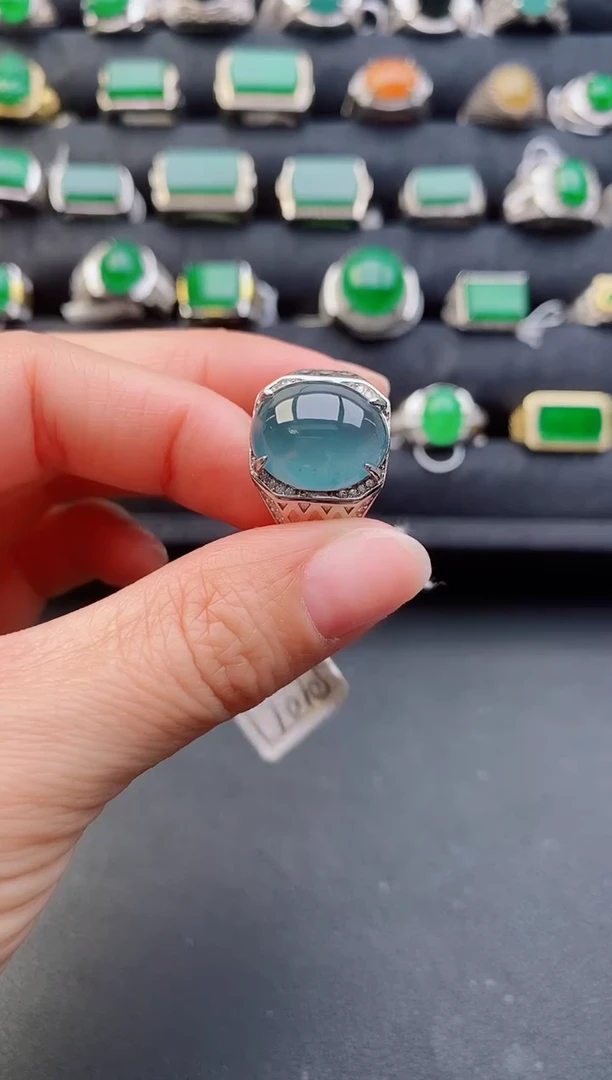 【闪购商品】翡翠戒指银S925镶嵌1111