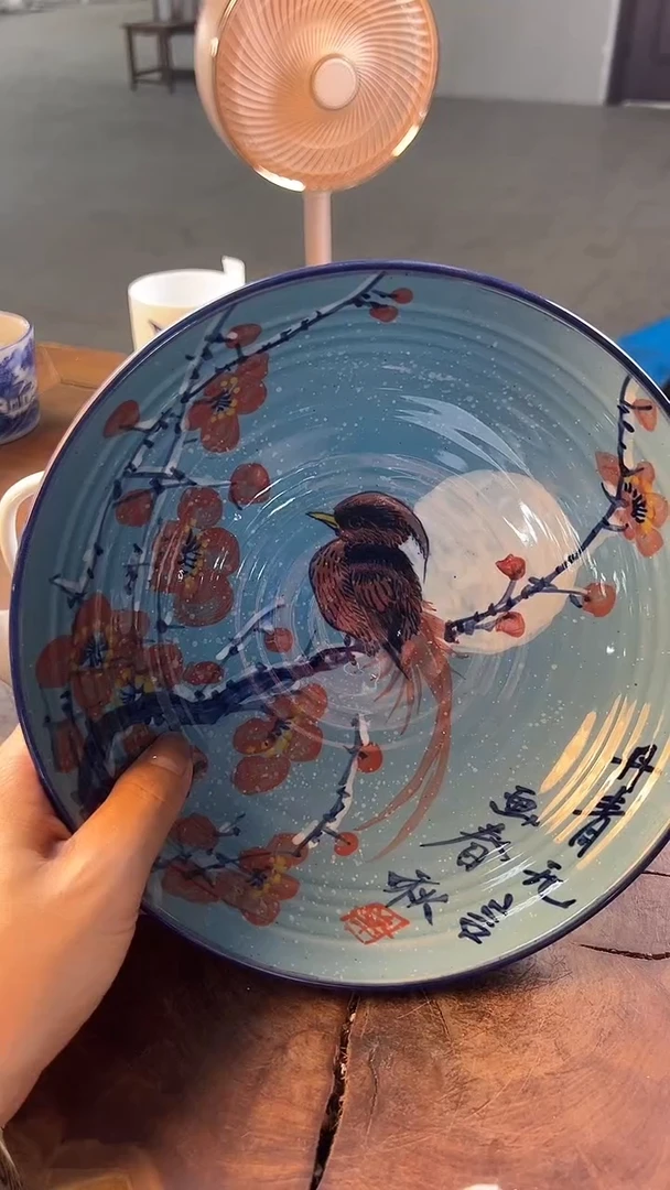 盘866老陶泥盘子一只