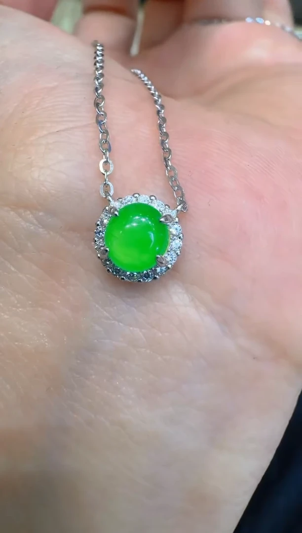 套链银S925镶嵌翡翠多样性团购发一件