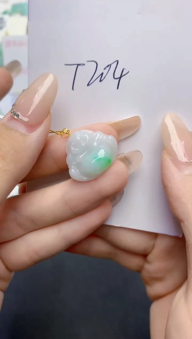 翡翠未镶嵌颈饰天然缅甸A货翡翠