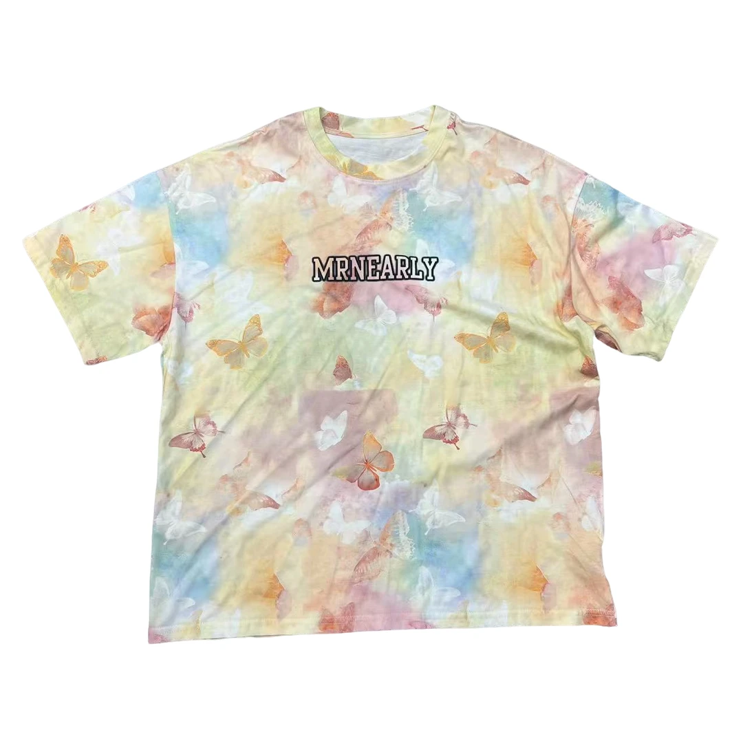 蛋蛋家【福利款】花蝴蝶字母短袖T