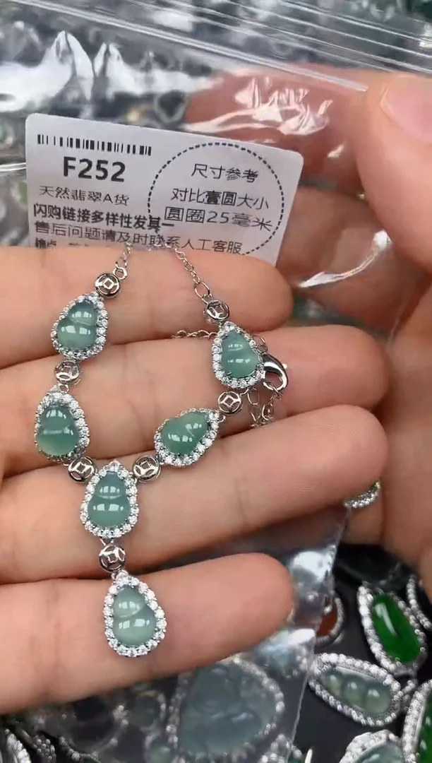 颈饰未镶嵌翡翠F252项链