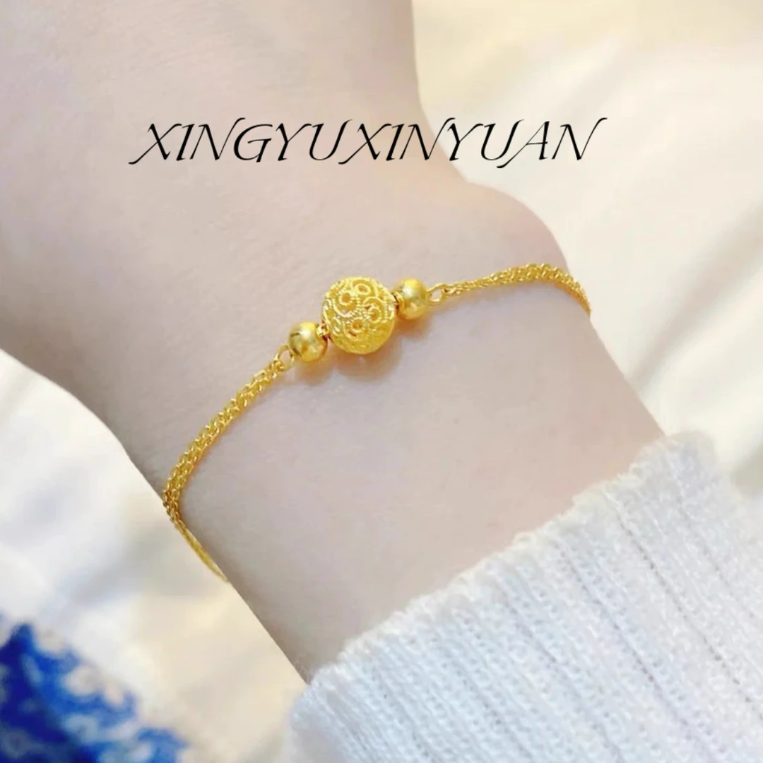 合金手链 莲花玲珑手链多样性发货 21077手工气质百搭