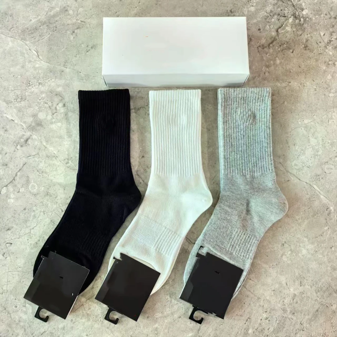 【彭彭甄选】纯棉中筒袜三双装套盒A22