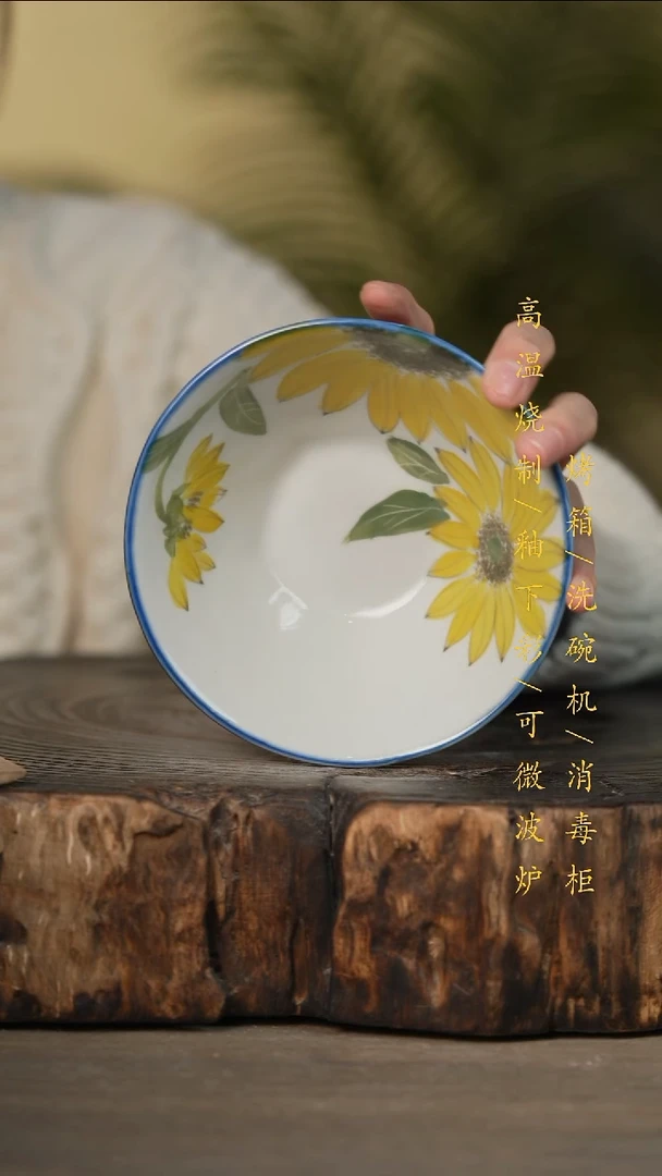 瓷片景德镇高温釉下彩可微波烤箱洗碗机