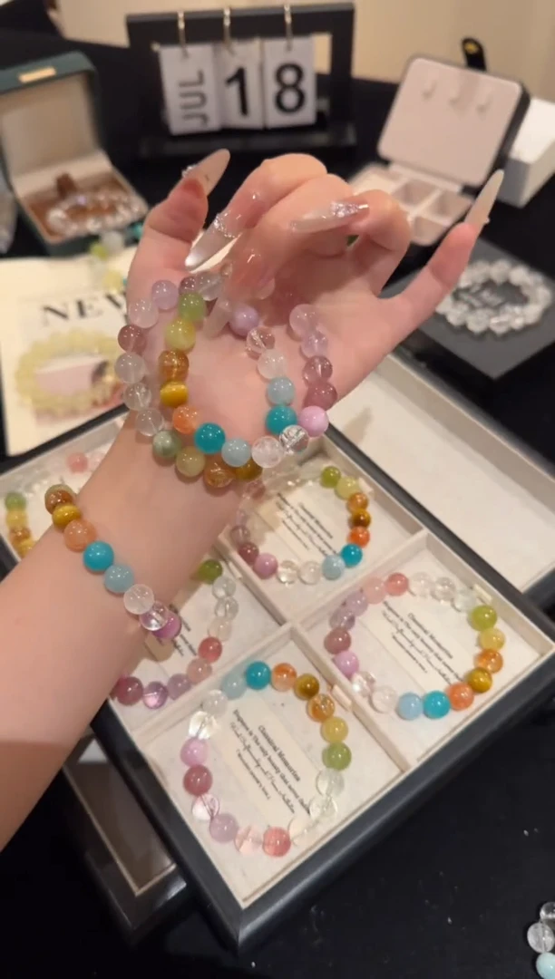 水晶手链合金多宝x2110