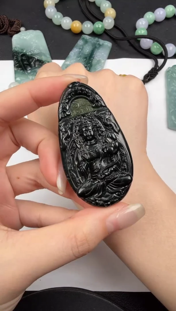 吊坠(不含链)未镶嵌翡翠翡翠饰品-193