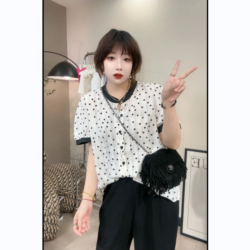 欧洲站波点减龄半袖T恤